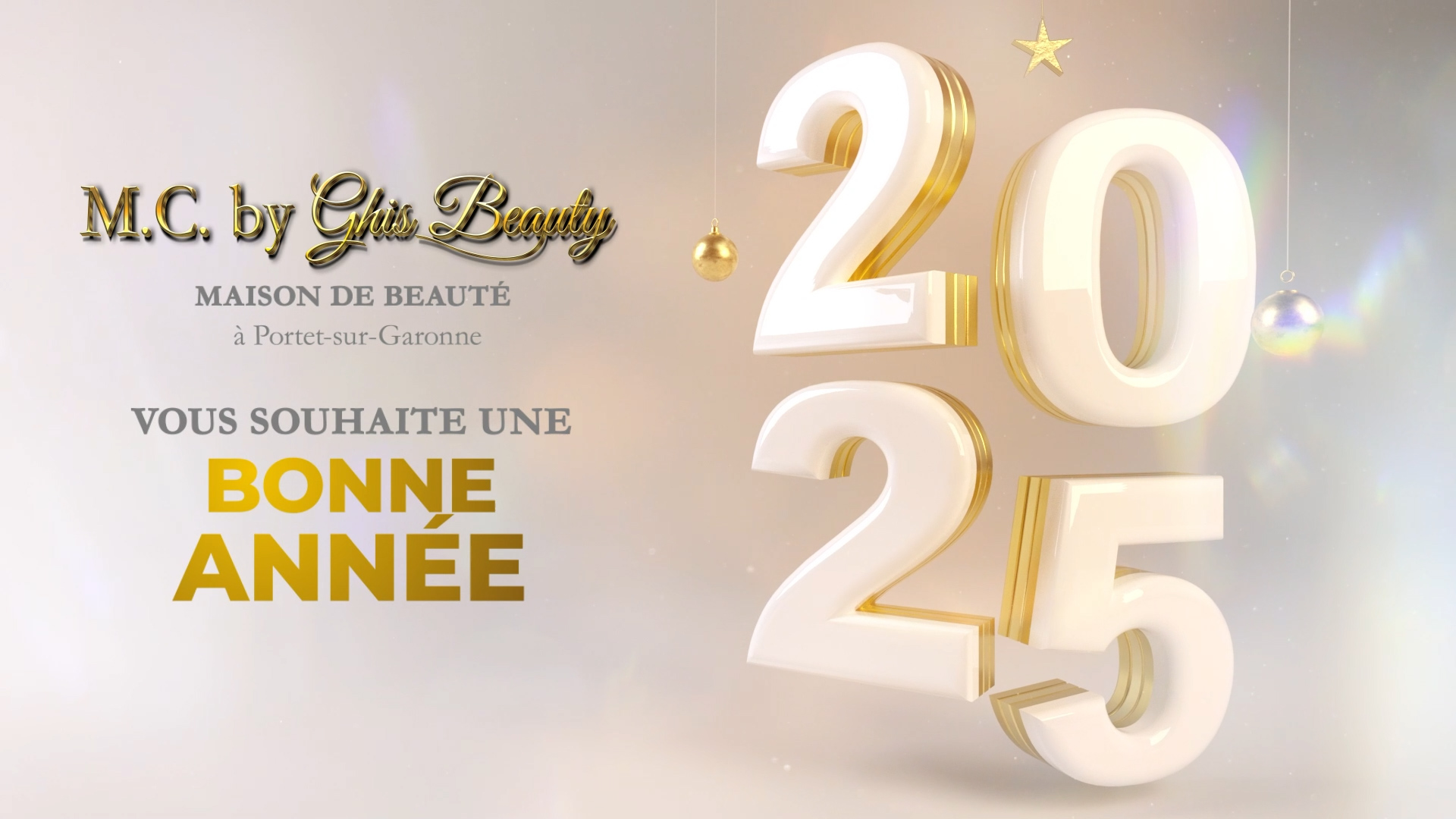 Bonne année 2025 de la part de M.C. by GHIS BEAUTY