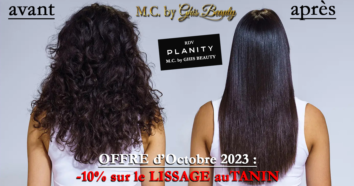 -10% sur les LISSAGES au TANIN, BRÉSILIEN et pose d'EXTENSIONS