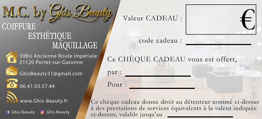 Bon cadeau institut de beauté Toulouse